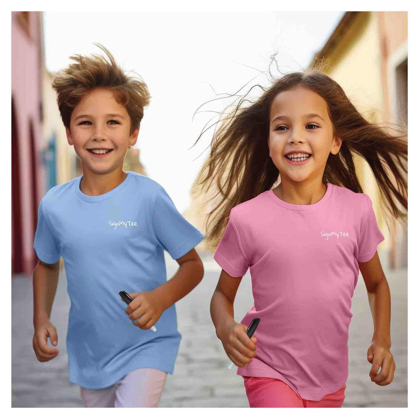 Princess Autographs Girl's Pink T-Shirt - Theme Park Collection