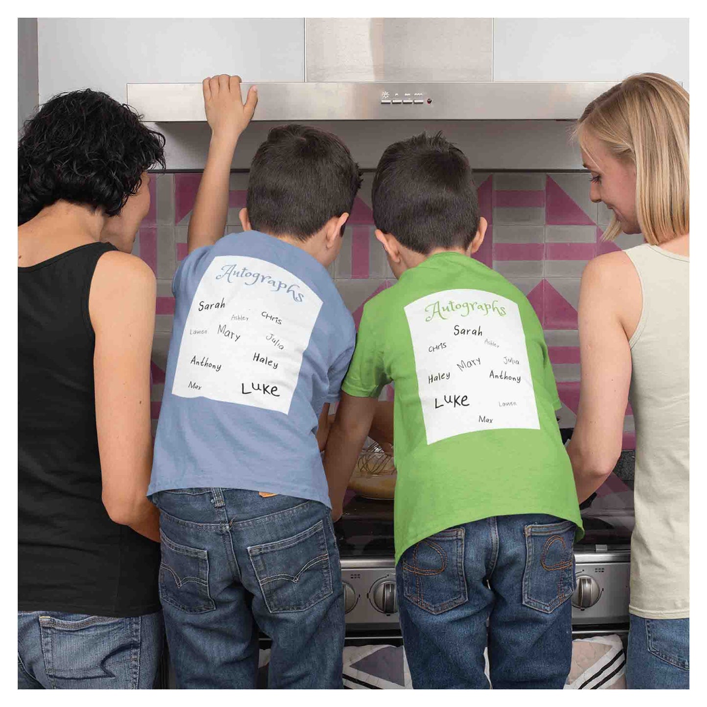 Magic Adventure Autographs Boy's Lime Green T-Shirt - Theme Park Collection