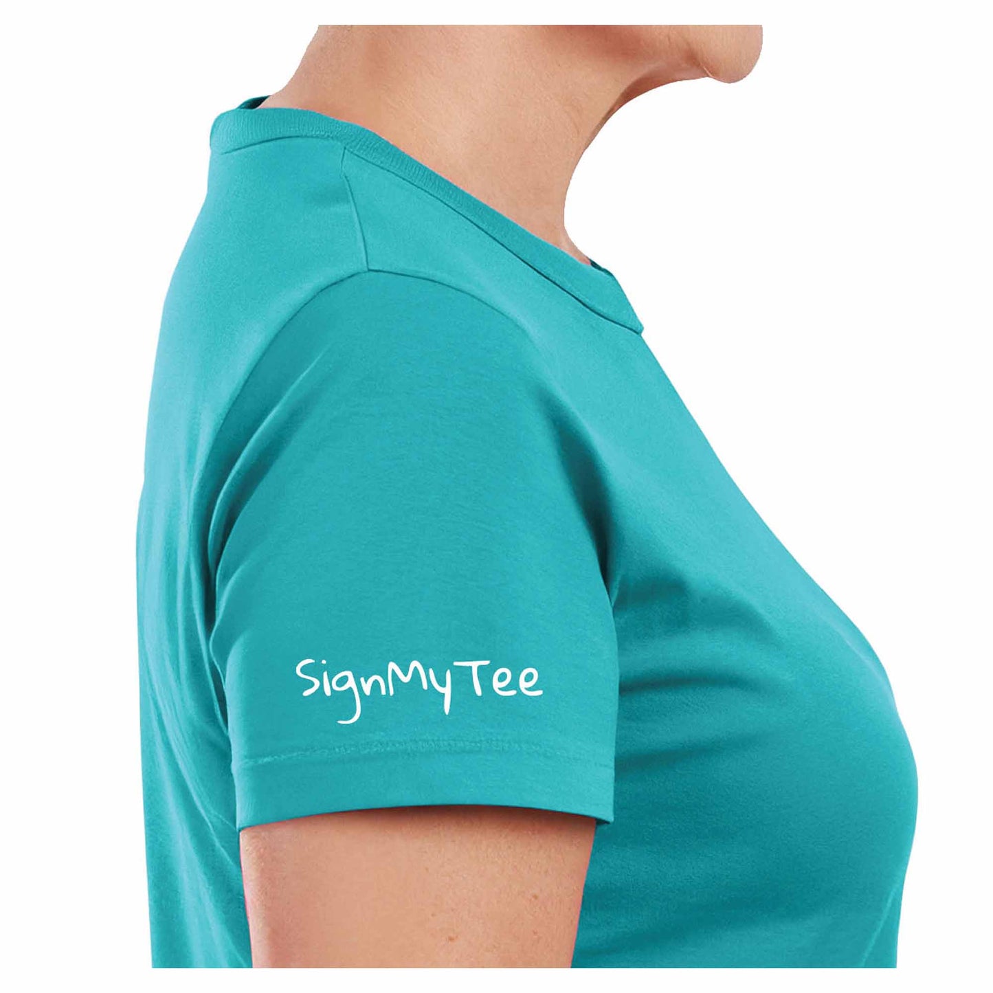 World's Greatest Grandma Autograph Women's Light Blue T-Shirt - Family Collection