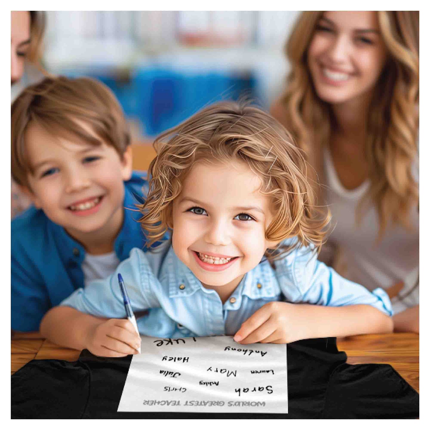 World's Greatest Teacher Autograph Women's Black T-Shirt - School Collection
